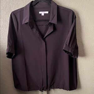 Chico's Short Sleeve Button-Up Blouse